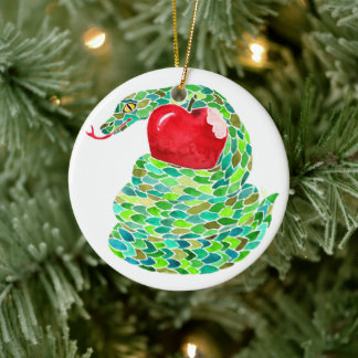 Décoration En Céramique La Chute et le Serpent Jesse Tree