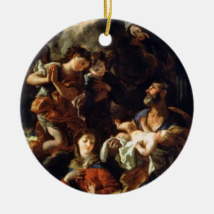 Décoration En Céramique La famille sainte (huile sur la toile)