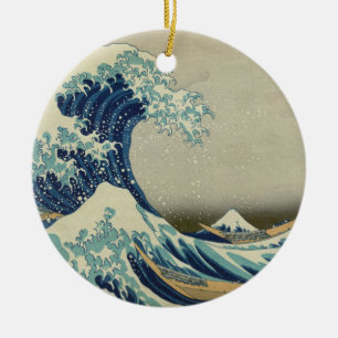 Décoration En Céramique La grande vague outre de Kanagawa