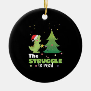 Décoration En Céramique La Lutte Est Un Véritable Arbre De Noël Dinosaure