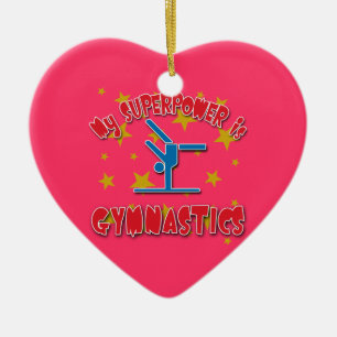 Décoration En Céramique La ma superpuissance est gymnastique