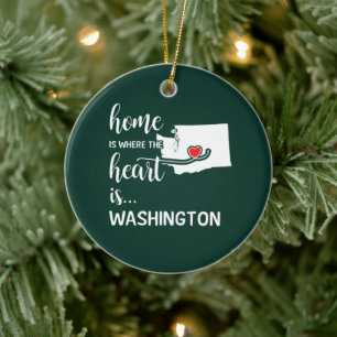 Décoration En Céramique La maison de Washington est là où se trouve le c
