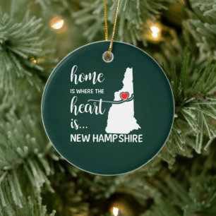 Décoration En Céramique La maison du New Hampshire est le coeur
