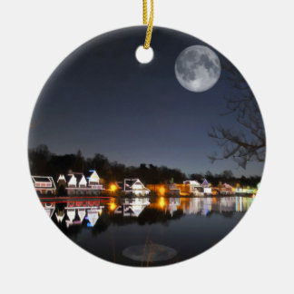 Décoration En Céramique La nuit froide de l'hiver sur le Boathouse Row