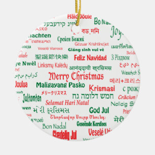 Décoration En Céramique La paix coexistent Joyeux Noël heureux beaucoup d