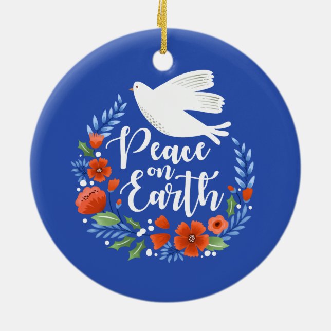 Décoration En Céramique La paix sur Terre Noël (Dos)
