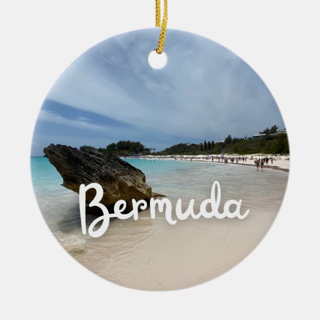 Décoration En Céramique La plage des Bermudes (Devant)