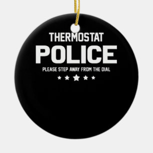 Décoration En Céramique La Police Thermostat S'Il Vous Plaît Éloigner Du