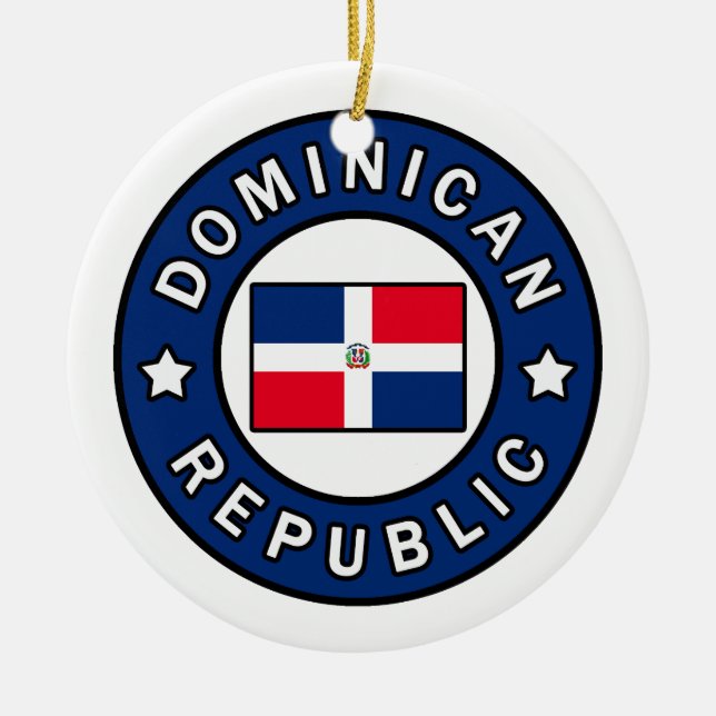 Décoration En Céramique La République Dominicaine (Devant)