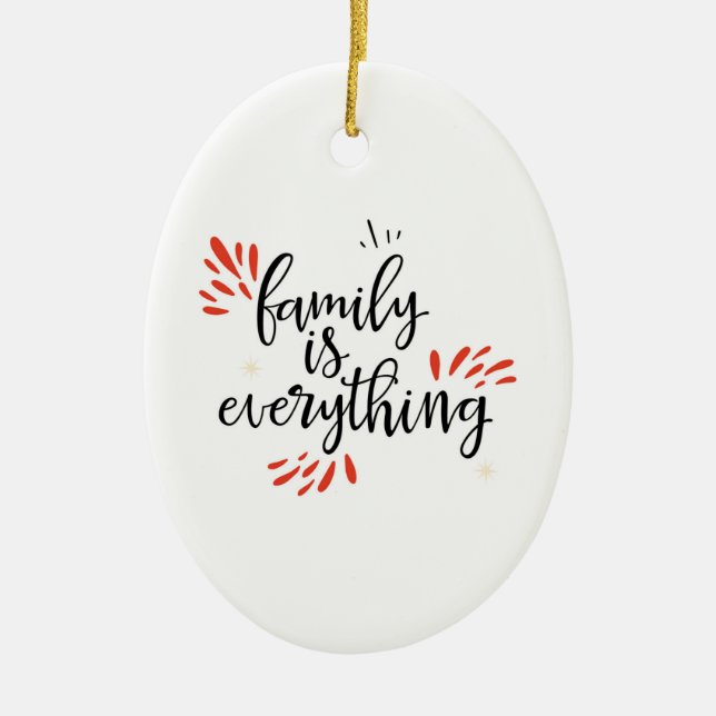 Décoration En Céramique la réunion familiale est tout (Devant)