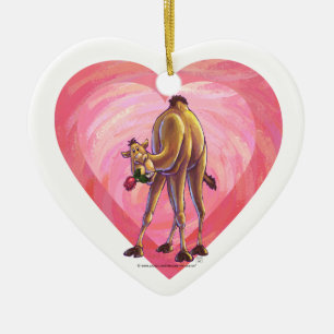 Décoration En Céramique La Saint-Valentin au chameau