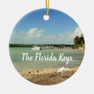 Décoration En Céramique La scène photo Florida Keys avec bateau et gert