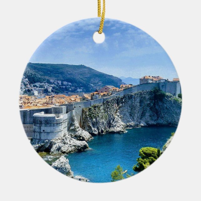 Décoration En Céramique La vieille ville de Dubrovnik (Devant)