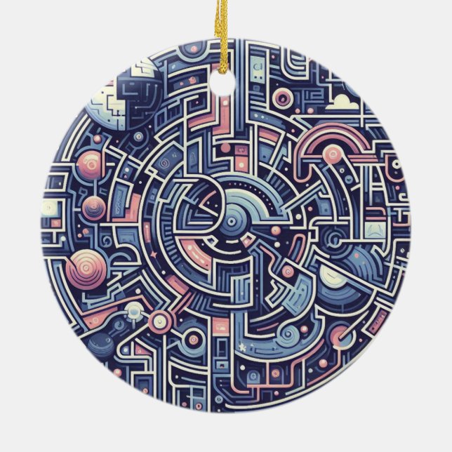 Décoration En Céramique labyrinthe (Dos)