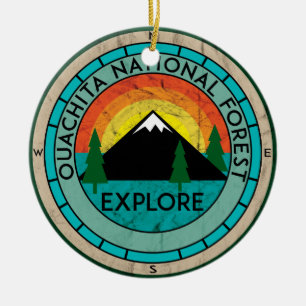 DÉCORATION EN CÉRAMIQUE LAC DE L'ARKANSAS HOT SPRINGS DE RÉSERVE