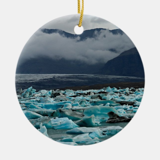 Décoration En Céramique Lac glaciaire Jokulsarlon - Islande (Devant)