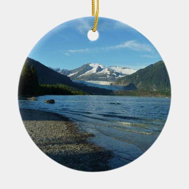 Décoration En Céramique Lac Mendenhall à Juneau Alaska (Devant)