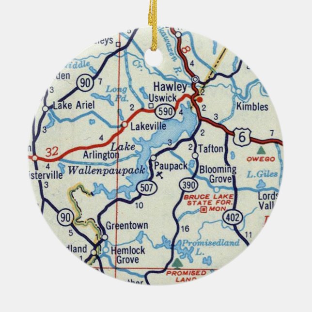 Décoration En Céramique Lac Wallenpaupack (Dos)