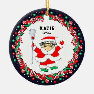 Décoration En Céramique Lacrosse Holiday Gift Ceramic Ornament