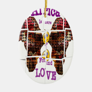 Décoration En Céramique L'Afrique c'est là que j'ai trouvé l'amour