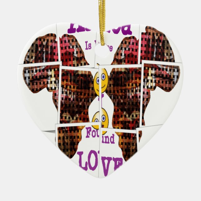 Décoration En Céramique L'Afrique c'est là que j'ai trouvé l'amour (Devant)