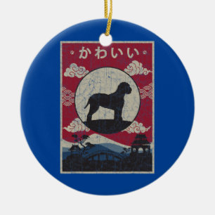 Décoration En Céramique Lagotto Romagnolo Design japonais Kawaii Chien Mam