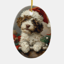 Lagotto Romagnolo Vintage Noël