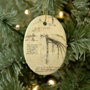 Décoration En Céramique L'aile de Léonard de Vinci sur la machine volante 