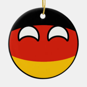 Décoration En Céramique L'Allemagne Geeky tendante drôle Countryball