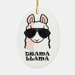 Décoration En Céramique Lama de drame