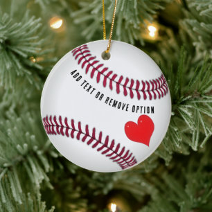 Décoration En Céramique L'amour du baseball à Noël