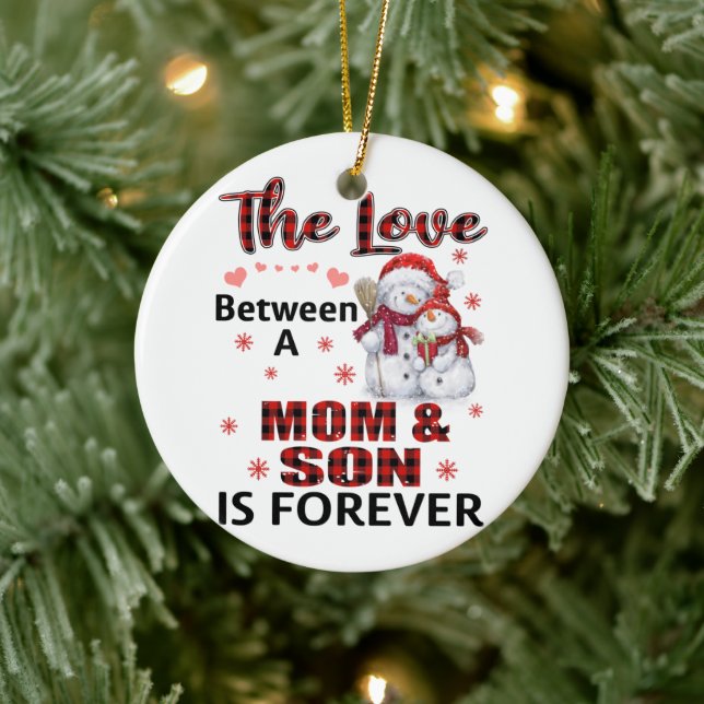 Décoration En Céramique L'amour entre maman et fils (Arbre)