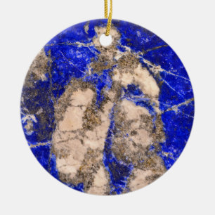 Décoration En Céramique Lapis Abstrait Lazuli Granite Bleu