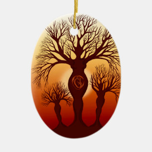 Décoration En Céramique L'arbre de la maternité