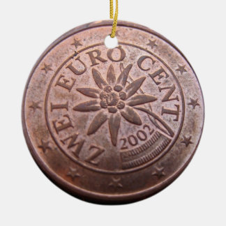 Décoration En Céramique l'argent se développe sur l'ornement de threes