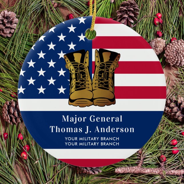Décoration En Céramique L'armée militaire Personnalisée Etats-Unis drapeau (Créateur téléchargé)