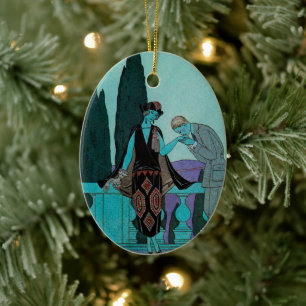 Décoration En Céramique L'art déco vintage La Villa d'Este par George Barb