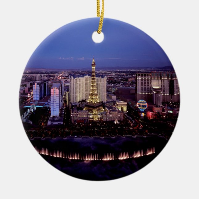 Décoration En Céramique Las Vegas par la nuit 3 (Devant)