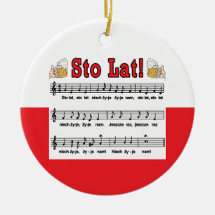 Décoration En Céramique Lat de Sto ! Chanson avec des tasses de bière