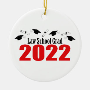 Décoration En Céramique Law School Grade 2022 Caps And Diplomas