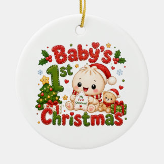 Décoration En Céramique Le 1er Noël de bébé