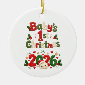 Décoration En Céramique Le 1er Noël de bébé