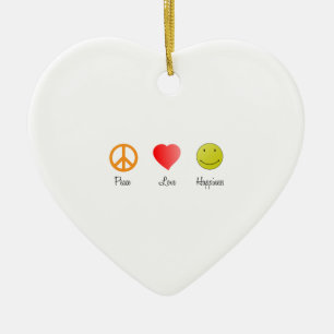 Décoration En Céramique Le Bonheur d'amour pour la paix