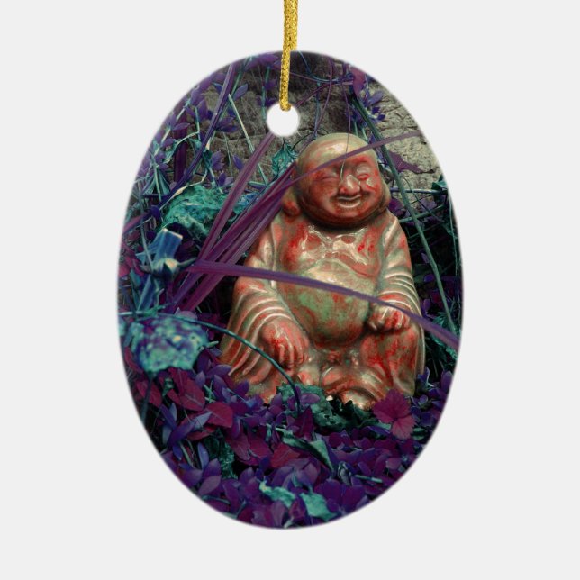 Décoration En Céramique le buddah heureux (Devant)