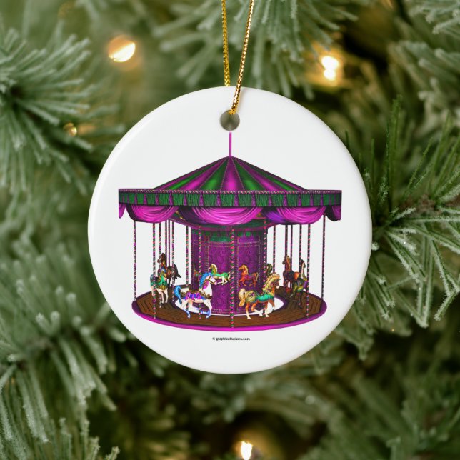 Décoration En Céramique Le carrousel pourpre (Arbre)