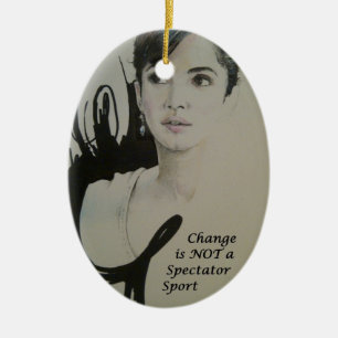 Décoration En Céramique Le changement n'est pas un spectateur Sport Art Im