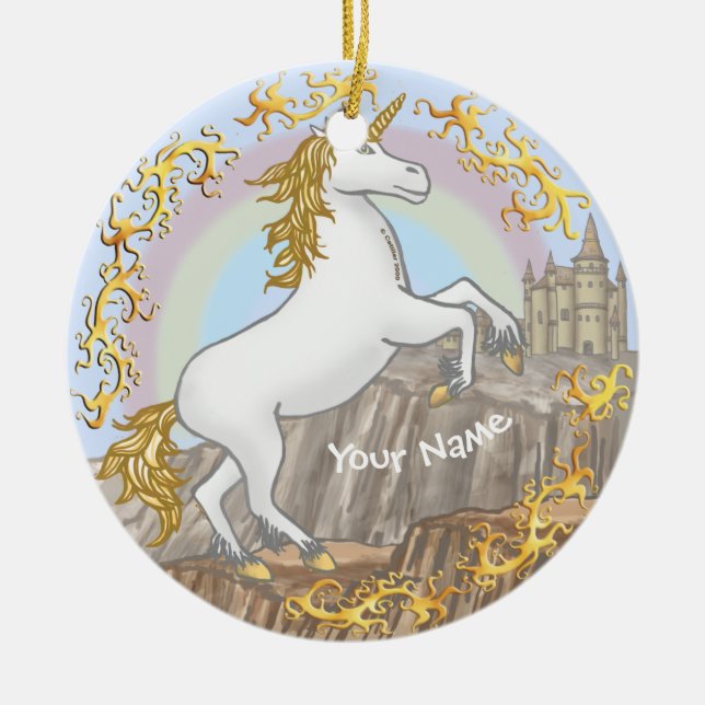Décoration En Céramique Le château de Unicorn (Devant)