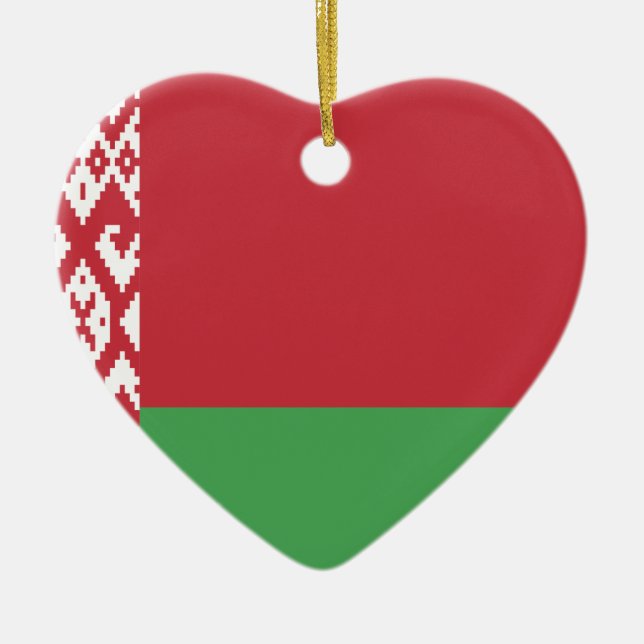 Décoration En Céramique Le drapeau du Belarus (Devant)