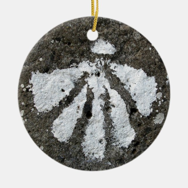 Décoration En Céramique Le feston Shell ornementent (Devant)