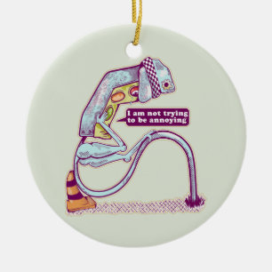 Décoration En Céramique Le feu de circulation a l'air triste